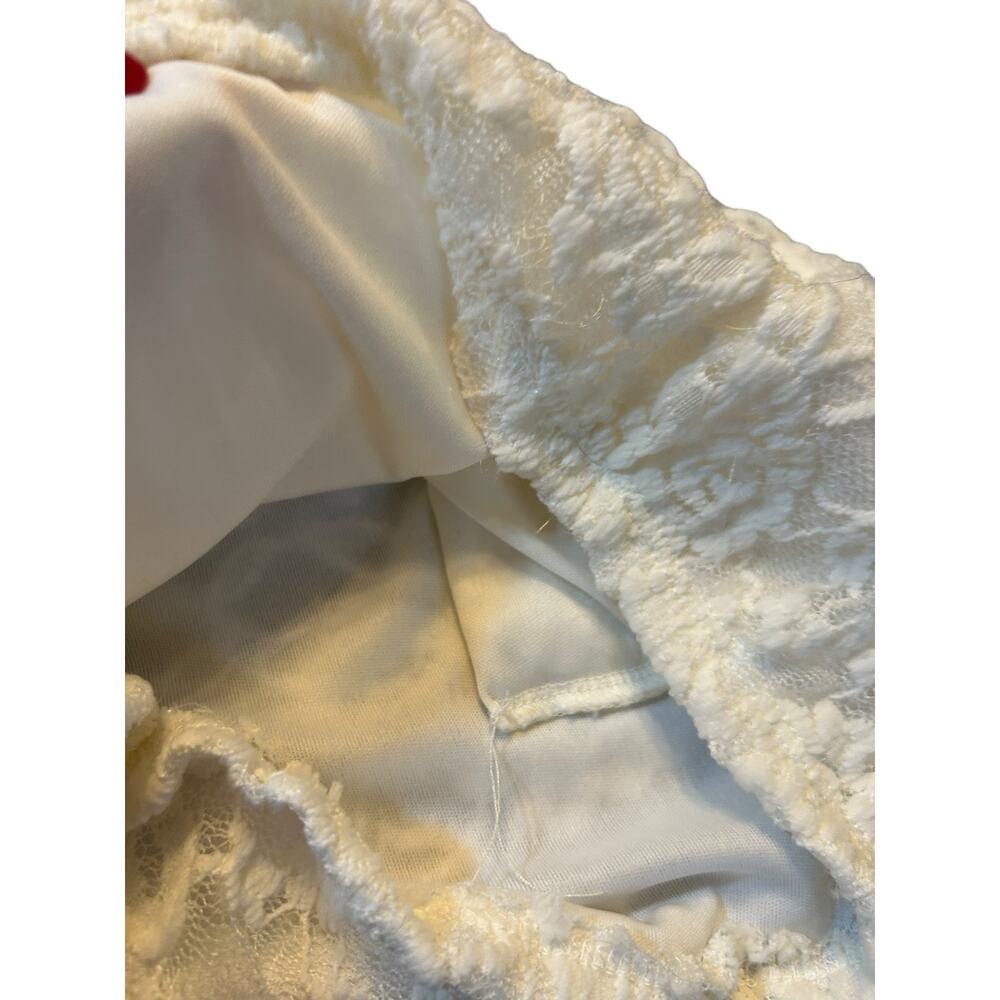 Ariella White Lace Strapless Romper - Size Small - Picture 8 of 11